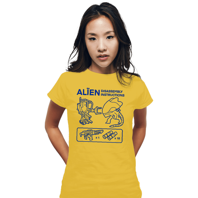 Secret_Shirts Fitted Shirts, Woman / Small / White Alien Guide