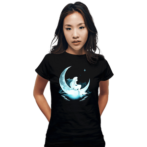 Daily_Deal_Shirts Fitted Shirts, Woman / Small / Black Mermaid Dream