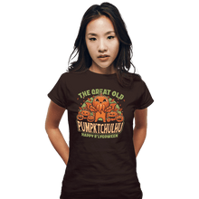 Load image into Gallery viewer, Secret_Shirts Fitted Shirts, Woman / Small / Black Pumpkin Cthulhu
