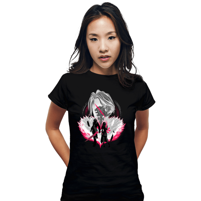 Shirts Fitted Shirts, Woman / Small / Black Gunblade Silhouette