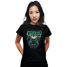Load image into Gallery viewer, Secret_Shirts Fitted Shirts, Woman / Small / Black Pot Of Greed Card
