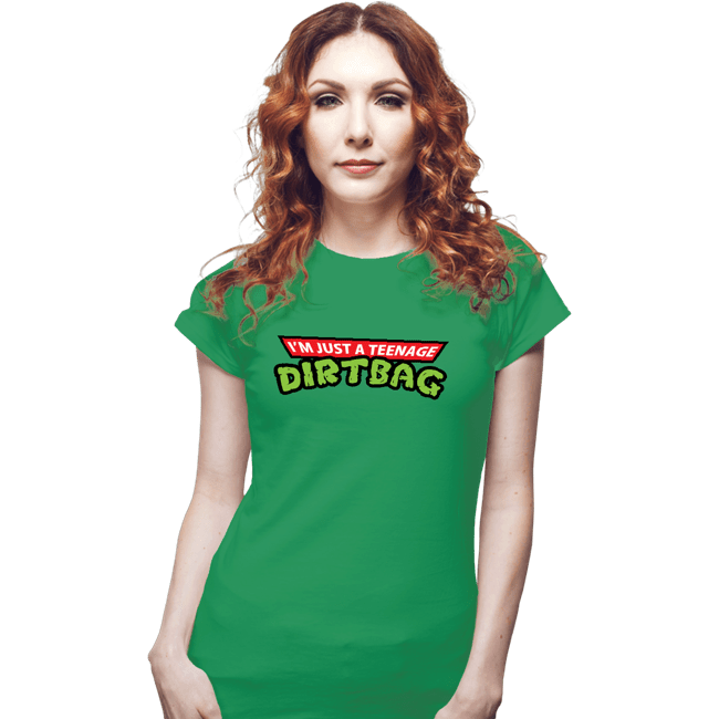 Secret_Shirts Fitted Shirts, Woman / Small / Irish Green Teenage Dirtbag