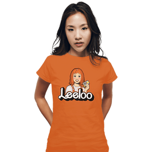 Shirts Fitted Shirts, Woman / Small / Orange Leeloo