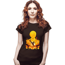 Load image into Gallery viewer, Shirts Fitted Shirts, Woman / Small / Black Sanji Shadow
