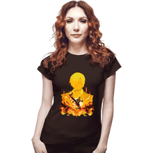 Load image into Gallery viewer, Shirts Fitted Shirts, Woman / Small / Black Sanji Shadow
