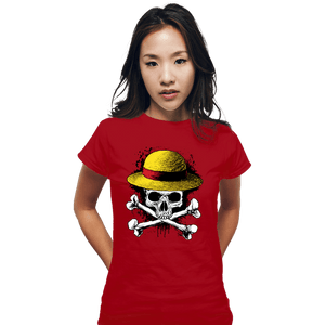 Secret_Shirts Fitted Shirts, Woman / Small / Red Skeleton Mugiwara