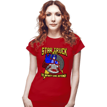 Load image into Gallery viewer, Secret_Shirts Fitted Shirts, Woman / Small / Red Startruck

