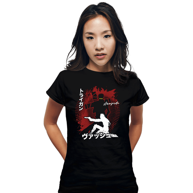 Secret_Shirts Fitted Shirts, Woman / Small / Black The Stampede