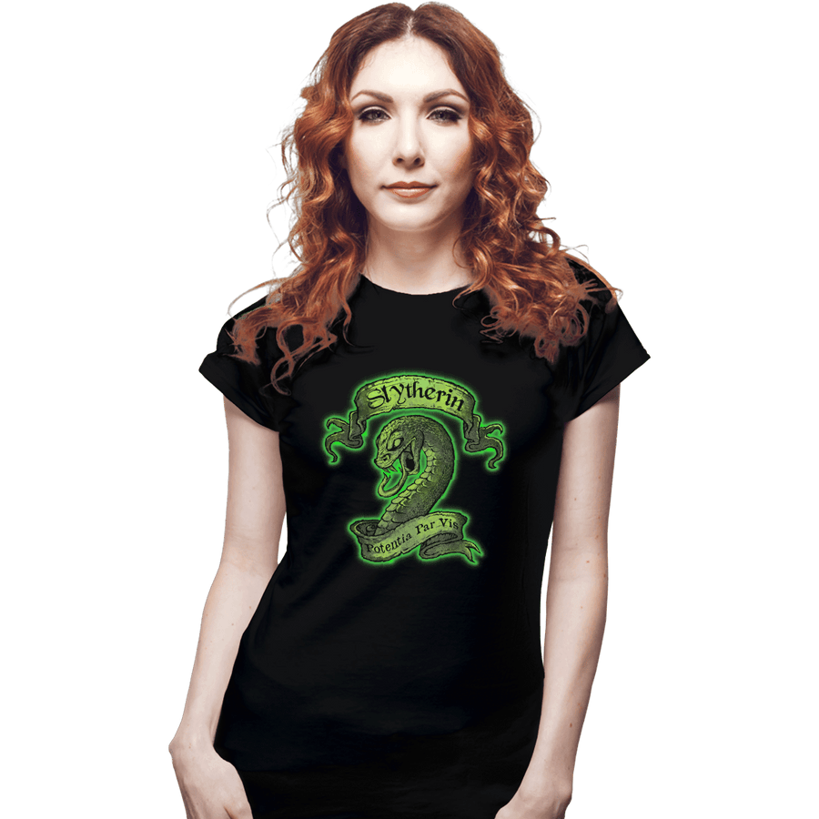 Shirts Fitted Shirts, Woman / Small / Black Slytherin