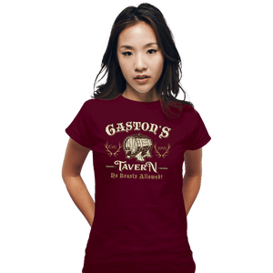 Secret_Shirts Fitted Shirts, Woman / Small / Maroon Gaston's Tavern