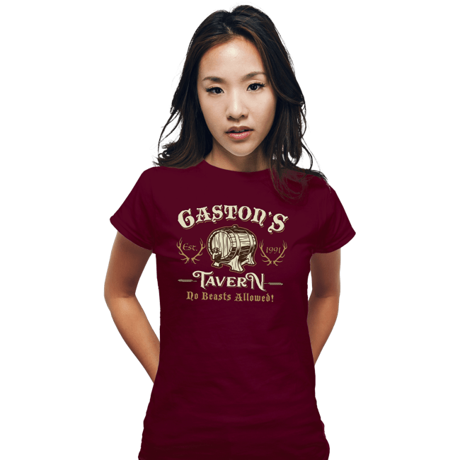 Secret_Shirts Fitted Shirts, Woman / Small / Maroon Gaston's Tavern