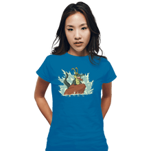 Load image into Gallery viewer, Secret_Shirts Fitted Shirts, Woman / Small / Sapphire The Little Alligator
