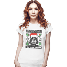 Load image into Gallery viewer, Shirts Fitted Shirts, Woman / Small / White Father Christmas
