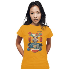 Load image into Gallery viewer, Shirts Fitted Shirts, Woman / Small / White Super Ramen Bot
