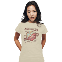 Load image into Gallery viewer, Secret_Shirts Fitted Shirts, Woman / Small / White D20 Anatomy
