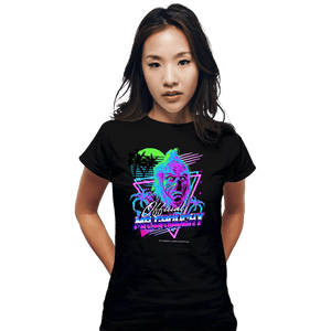 Shirts Fitted Shirts, Woman / Small / Black Mr Grouchy x CoDdesigns Neon Retro Tee