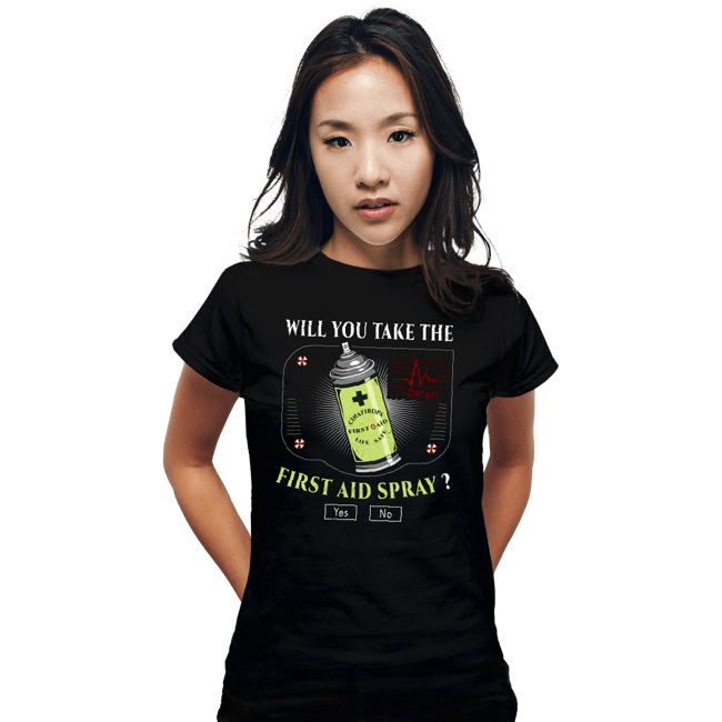 Secret_Shirts Fitted Shirts, Woman / Small / Black First Aid Spray