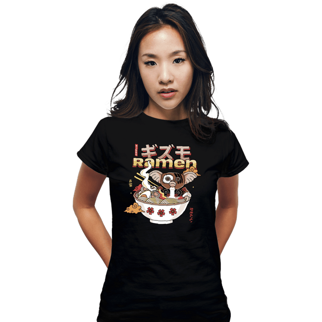 Secret_Shirts Fitted Shirts, Woman / Small / Black Dangerous Night Ramen