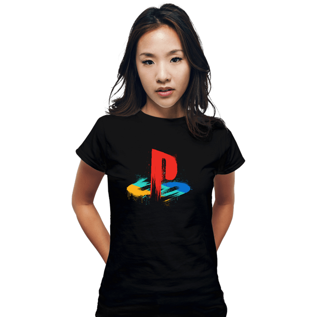 Secret_Shirts Fitted Shirts, Woman / Small / Black Ps Splashes