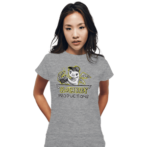 Secret_Shirts Fitted Shirts, Woman / Small / Sports Grey Sloth Baby