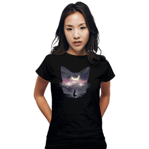 Shirts Fitted Shirts, Woman / Small / Black Moon Chaser