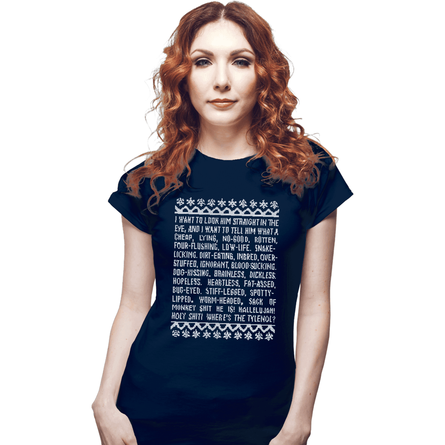 Shirts Fitted Shirts, Woman / Small / Navy Clark Tirade
