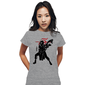 Shirts Fitted Shirts, Woman / Small / Sports Grey Crimson snake