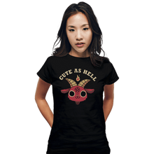 Load image into Gallery viewer, Secret_Shirts Fitted Shirts, Woman / Small / Black Cute As Heck
