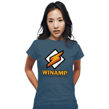 Load image into Gallery viewer, Secret_Shirts Fitted Shirts, Woman / Small / Indigo Blue Winamp XP
