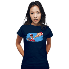 Load image into Gallery viewer, Secret_Shirts Fitted Shirts, Woman / Small / Navy Finder Found
