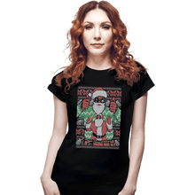 Load image into Gallery viewer, Shirts Fitted Shirts, Woman / Small / Black Ugly Sweater Ugly Sweater
