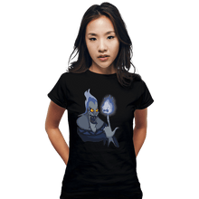 Load image into Gallery viewer, Shirts Fitted Shirts, Woman / Small / Black Finger Flame
