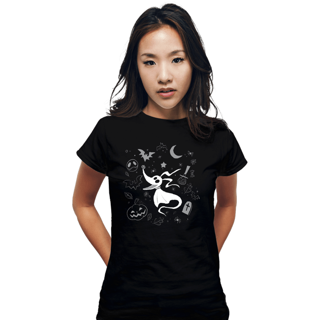 Daily_Deal_Shirts Fitted Shirts, Woman / Small / Black Ghost Best Friend