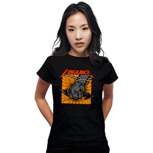 Daily_Deal_Shirts Fitted Shirts, Woman / Small / Black Bat Vengeance