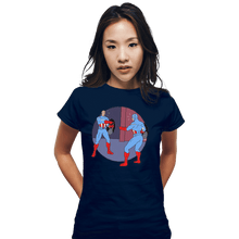 Load image into Gallery viewer, Shirts Fitted Shirts, Woman / Small / Navy Captain Americas
