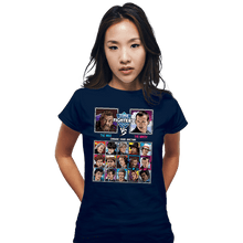 Load image into Gallery viewer, Daily_Deal_Shirts Fitted Shirts, Woman / Small / Navy Time Fighters War vs 9th
