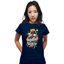 Load image into Gallery viewer, Secret_Shirts Fitted Shirts, Woman / Small / Navy The Warrior Of Love
