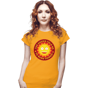 Secret_Shirts Fitted Shirts, Woman / Small / White Burn Things!