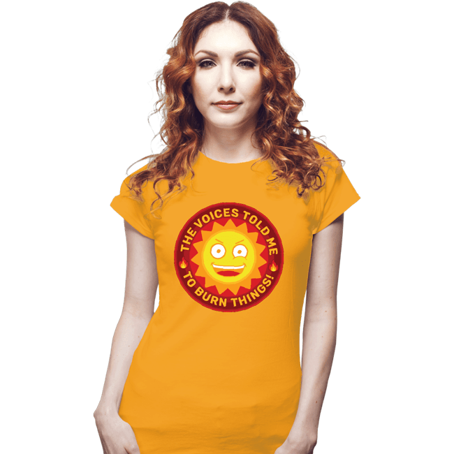 Secret_Shirts Fitted Shirts, Woman / Small / White Burn Things!
