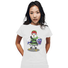 Load image into Gallery viewer, Shirts Fitted Shirts, Woman / Small / White Hyrule Chicken
