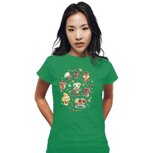 Load image into Gallery viewer, Shirts Fitted Shirts, Woman / Small / Irish Green Tarantula Island
