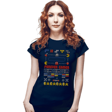 Load image into Gallery viewer, Shirts Fitted Shirts, Woman / Small / Navy A Very Gamer Christmas
