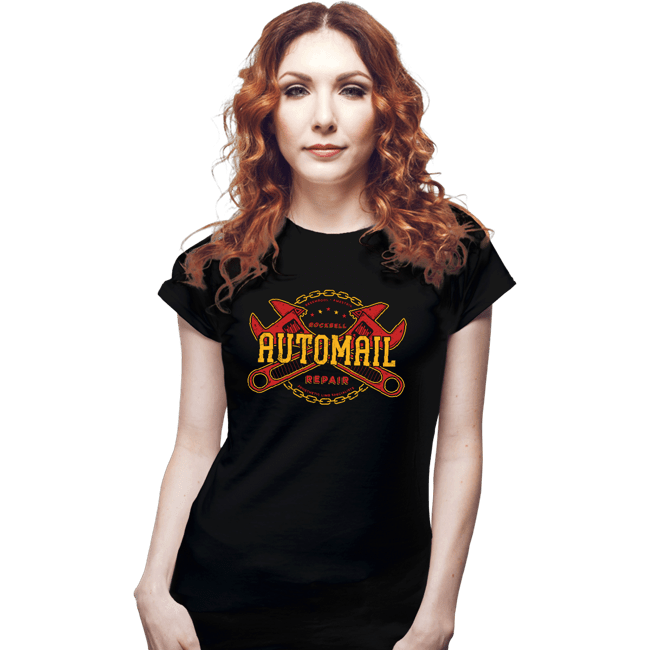 Secret_Shirts Fitted Shirts, Woman / Small / Black Rockbell Automail Repair