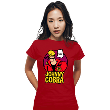Load image into Gallery viewer, Shirts Fitted Shirts, Woman / Small / Red Johnny Cobra
