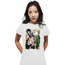 Load image into Gallery viewer, Daily_Deal_Shirts Fitted Shirts, Woman / Small / White Forger Family Watercolor
