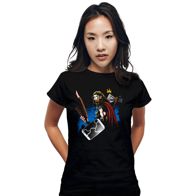 Daily_Deal_Shirts Fitted Shirts, Woman / Small / Black The Hammer Returns
