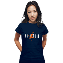 Load image into Gallery viewer, Shirts Fitted Shirts, Woman / Small / Navy Air Bender
