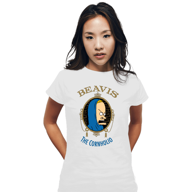 Daily_Deal_Shirts Fitted Shirts, Woman / Small / White The Cornholio