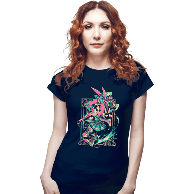 Daily_Deal_Shirts Fitted Shirts, Woman / Small / Navy The Star!