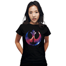 Load image into Gallery viewer, Shirts Fitted Shirts, Woman / Small / Black Rebel Galaxy
